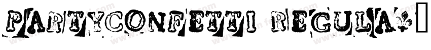 PartyConfetti Regula字体转换
